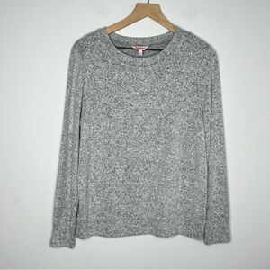 Juicy Couture Long Sleeved Soft Grey Faux Pearl Embellished Sweater Size Small